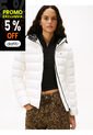 Chaqueta Blanca Acolchada De Plumón Con Capota Tommy Jeans de Tommy Hilfiger