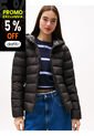 Chaqueta Negra Acolchada De Plumón Con Capota Tommy Jeans de Tommy Hilfiger