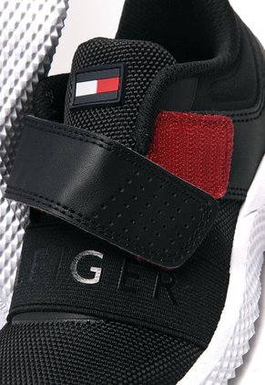 Tenis Negros-Blanco Tommy Hilfiger Kids Cadet Strap