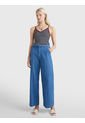 Jeans Anchos De Talle Alto Con Cinturón Mujer  Tommy Hilfiger de Tommy Hilfiger