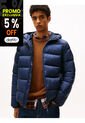 Chaqueta Azul Acolchada Con Capota Y Logo Tonal Tommy Jeans de Tommy Hilfiger