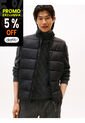 Chaleco Negro De Cuello Alto Acolchado Tommy Hilfiger de Tommy Hilfiger