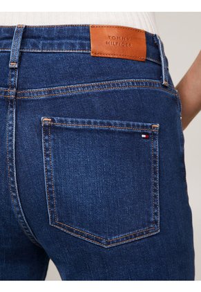 Jeans Azul De Talle Alto Con Corte Bootcut Tommy Hilfiger