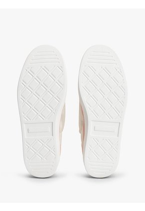 Tenis Rojo Deportivas De Ante Con Elástico Trasero Tommy Hilfiger