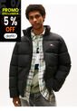 Chaqueta Negra Acolchada Con Efecto Arrugado Tommy Jeans de Tommy Hilfiger