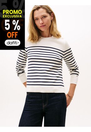 Saco Blanco Con Botones Dorados Tommy Hilfiger