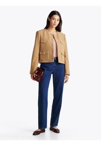 Jeans Azul Oscuro De Pierna Recta Con Talle Medio Tommy Hilfiger Tommy Hilfiger