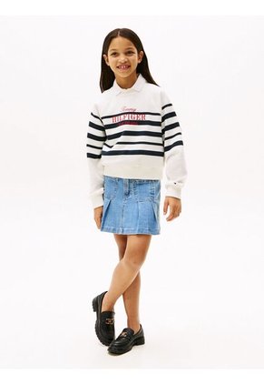 Saco Blanco Con Logo Bordado Tommy Hilfiger