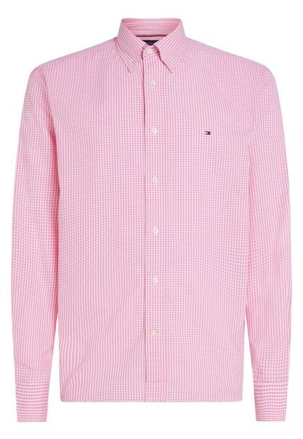 Camisa Rosa TH Flex Regular De Cuadros Vichy Tommy Hilfiger