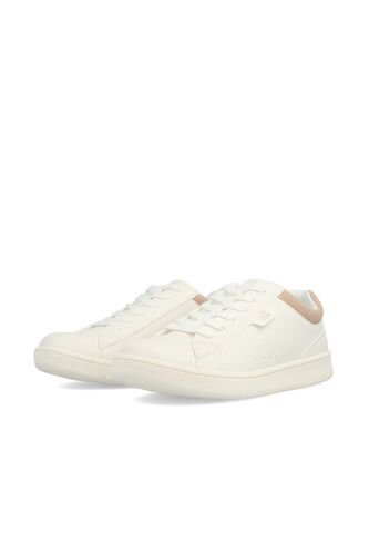 Tenis Blanco De Corte Bajo Con Cordones Tommy Hilfiger Tommy Hilfiger