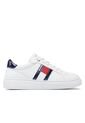 Tenis Blanco De Corte Bajo Con Cordones Tommy Hilfiger de Tommy Hilfiger