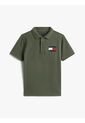 Polo Gris Con Bandera Bordada En El Pecho Tommy Hilfiger de Tommy Hilfiger
