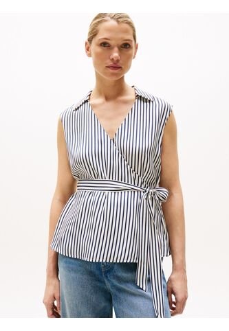 Blusa Multicolor Cruzada De Corte Slim Tommy Hilfiger Tommy Hilfiger