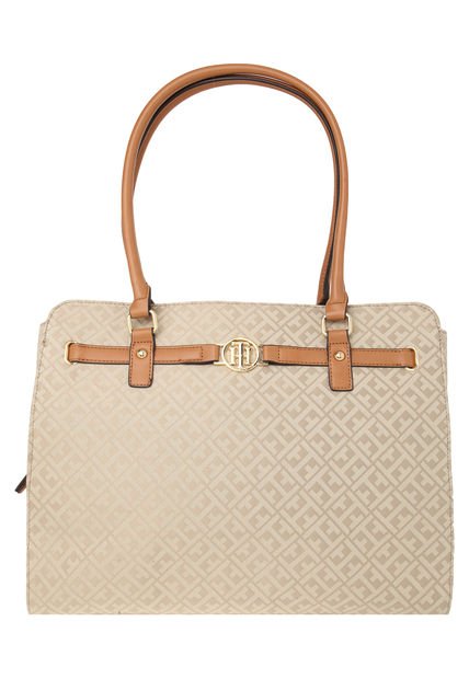 Bolso Beige-Café Tommy Hilfiger Tote - Compra Ahora | Dafiti Colombia