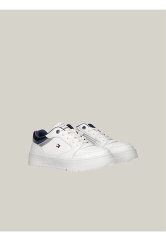 Tenis Blanco De Corte Bajo Con Velcro Tommy Hilfiger Tommy Hilfiger