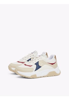 Tenis Multicolor De Corte Bajo Con Cordones Tommy Hilfiger