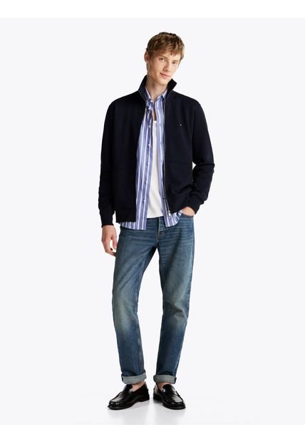 Buzo Azul De Felpa Con Cremallera Tommy Hilfiger