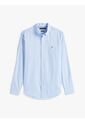 Camisa Celeste Slim De Hilo Teñido Tommy Hilfiger de Tommy Hilfiger