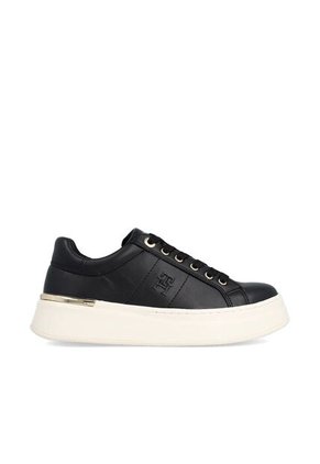 Tenis Negro Con Logo Tommy Hilfiger