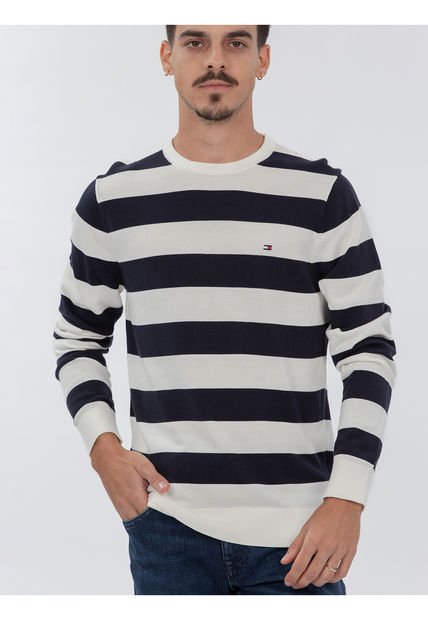 Camiseta Blanca Essential Con Logo Tommy Hilfiger