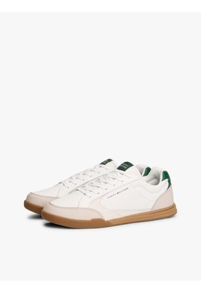 Tenis Blanco De Suela Cupsole Con Cuero Tommy Hilfiger