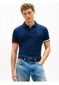 Polo Azul Slim Con Manga Corta Tommy Hilfiger de Tommy Hilfiger