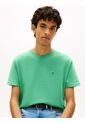 Camiseta Verde De Corte Regular Con Logo Bordado Tommy Jeans de Tommy Hilfiger