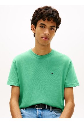 Camiseta Verde De Corte Regular Con Logo Bordado Tommy Jeans