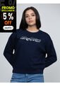 Saco Celeste Fleece De Cuello Redondo Con Logo Gráfico Tommy Hilfiger de Tommy Hilfiger