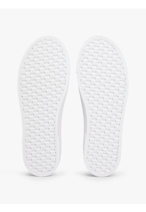 Tenis Rosa De Lona Lavada Con Plataforma Tommy Hilfiger