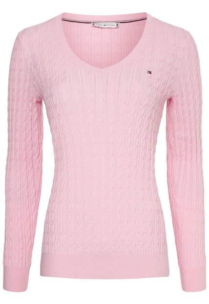 Saco Manga Larga Clásico Tommy Hilfiger Mujer Rosa Tommy Hilfiger