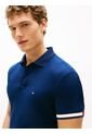 Polo Azul Slim Con Manga Corta Tommy Hilfiger de Tommy Hilfiger