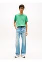 Camiseta Verde De Corte Regular Con Logo Bordado Tommy Jeans de Tommy Hilfiger