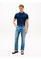 Polo Azul Slim Con Manga Corta Tommy Hilfiger de Tommy Hilfiger