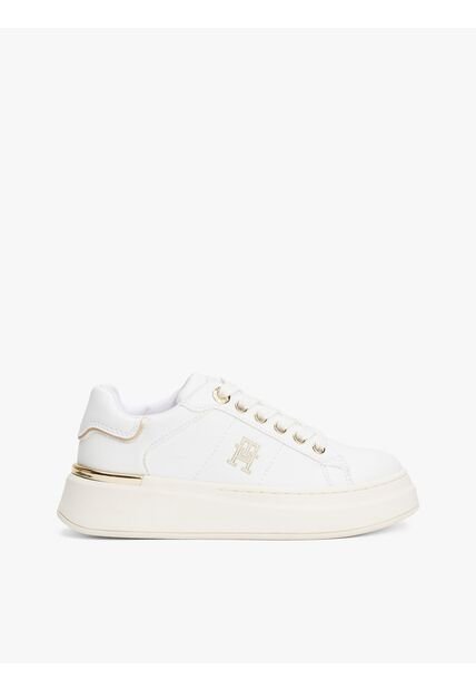Tenis Blanco De Corte Bajo Con Suela De Goma Vulcanizada Tommy Hilfiger