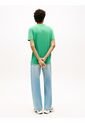 Camiseta Verde De Corte Regular Con Logo Bordado Tommy Jeans de Tommy Hilfiger