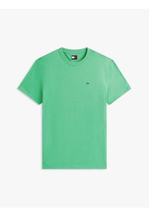 Camiseta Verde De Corte Regular Con Logo Bordado Tommy Jeans