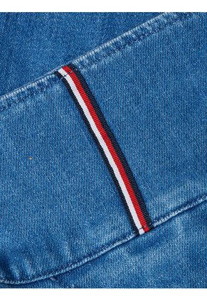 Chaqueta Denim Con Bolsillos De Solapa Para Mujer Tommy Hilfiger