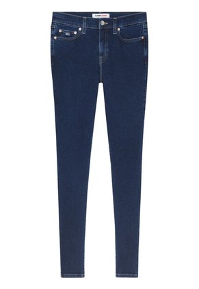 Jeans Nora Ceñidos De Talle Medio Con Efecto Desteñido Mujer Azul Tommy Hilfiger