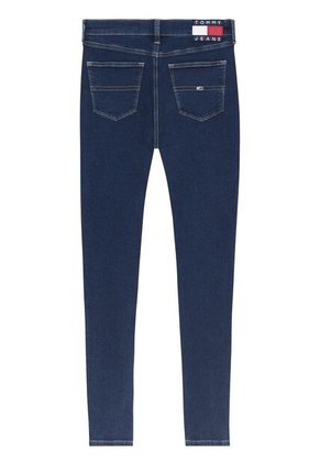 Jeans Nora Ceñidos De Talle Medio Con Efecto Desteñido Mujer Azul Tommy Hilfiger