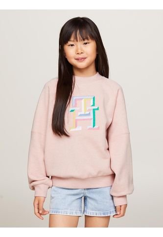 Saco Rosa Monogram De Corte Regular Para Niña Tommy Hilfiger Tommy Hilfiger