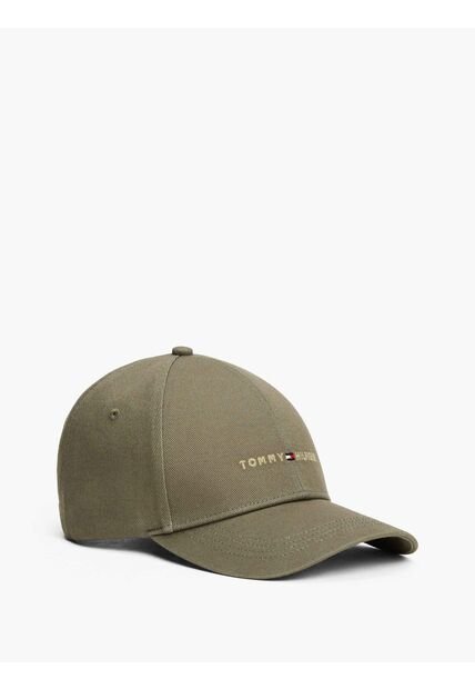 Gorra Verde De Béisbol Con Logo Bordado Tommy Hilfiger