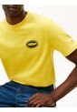 Camiseta Amarilla De Corte Amplio Con Gráfico Trasero Tommy Hilfiger de Tommy Hilfiger