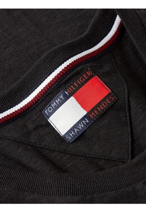 Camiseta Tommy Hilfiger X Shawn Mendes De Diseño Dual Gender Y Corte Slim Mujer Negro Tommy Hilfiger