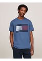 Camiseta Azul Con Logo De Grogrén Tommy Hilfiger de Tommy Hilfiger