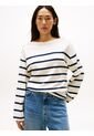 Camiseta Multicolor De Manga Larga Con Cuello Barco Tommy Hilfiger de Tommy Hilfiger