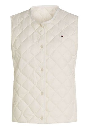 Chaleco Blanco Acolchado Con Relleno De Plumón Tommy Hilfiger