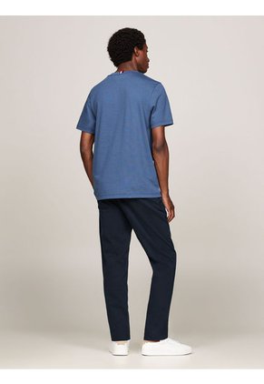 Camiseta Azul Con Logo De Grogrén Tommy Hilfiger
