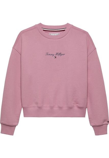 Saco Rosado Con Logo Script Tommy Hilfiger