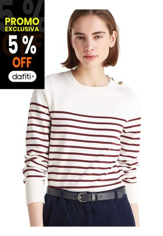 Saco Blanco De Cuello Redondo Con Botones Dorados Tommy Hilfiger Tommy Hilfiger